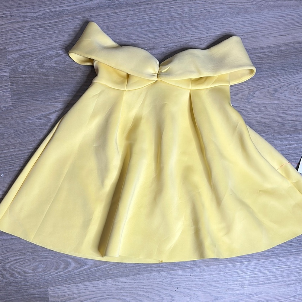 Yellow Off-Shoulder Dress